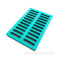 Black nodular cast iron ditch cover drain grille